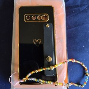 Samsung S10 phone case Black gold